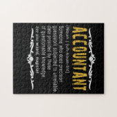 会計士おもしろい定義カスタム贈与 ジグソーパズル (横)