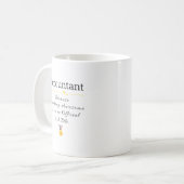 会計士おもしろい役職タイトルCoffee Mag コーヒーマグカップ (正面左)