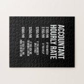 会計士おもしろい時給会計CPAユーモア ジグソーパズル (横)