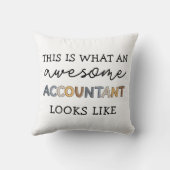 会計士おもしろい計素晴らしCPAギフト クッション (裏面)