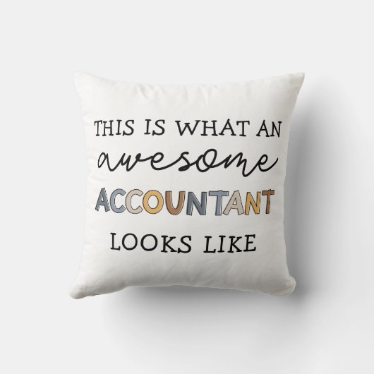会計士おもしろい計素晴らしCPAギフト クッション (裏面)