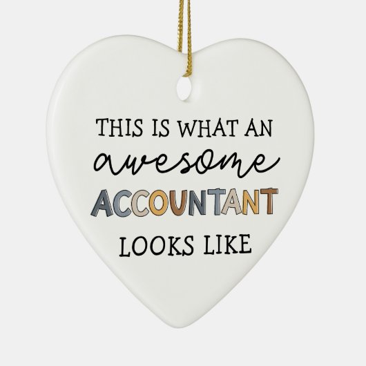 会計士おもしろい計素晴らしCPAギフト セラミックオーナメント (右)