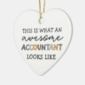 会計士おもしろい計素晴らしCPAギフト セラミックオーナメント (左)