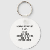 会計士おもしろい – 会計士とは簡単 キーホルダー (正面)