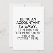 会計士おもしろい – 会計士とは簡単、ギフト シーズンカード (正面)