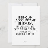 会計士おもしろい – 会計士とは簡単、ギフト シーズンカード (裏面)