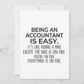 会計士おもしろい – 会計士とは簡単 サンキューカード (正面)