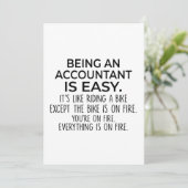 会計士おもしろい – 会計士とは簡単 サンキューカード (スタンド正面)