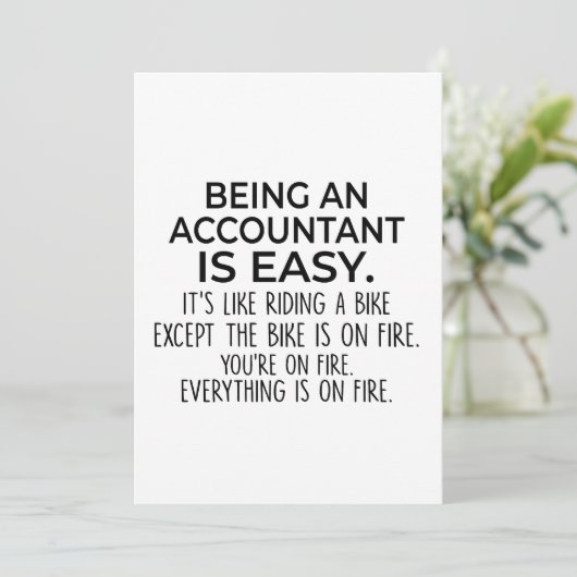 会計士おもしろい – 会計士とは簡単 サンキューカード (スタンド正面)