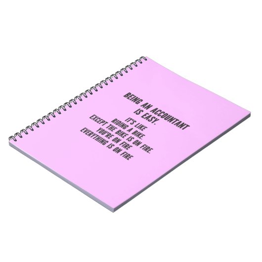 会計士おもしろい – 会計士とは簡単 ノートブック (左側)