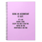 会計士おもしろい – 会計士とは簡単 ノートブック (正面)