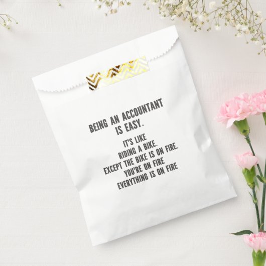 会計士おもしろい – 会計士とは簡単 フェイバーバッグ (封をした状態)