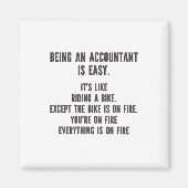 会計士おもしろい – 会計士とは簡単 マグネット (正面)