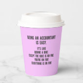 会計士おもしろい – 会計士とは簡単 紙コップ (左)