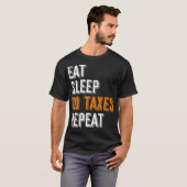 会計士おもしろいCPA贈与税申告税 Tシャツ (正面フル)