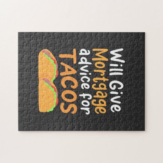 会計士がタコスの代わりに住宅ローンのアドバイスを提供します ジグソーパズル (横)