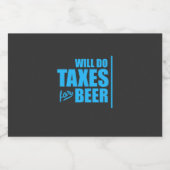 会計士がビールの税金を払う スパークリングワインラベル (シングルラベル)