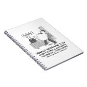 会計士が巨大な貯金箱を受け取る ノートブック (右側)