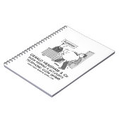 会計士が巨大な貯金箱を受け取る ノートブック (左側)