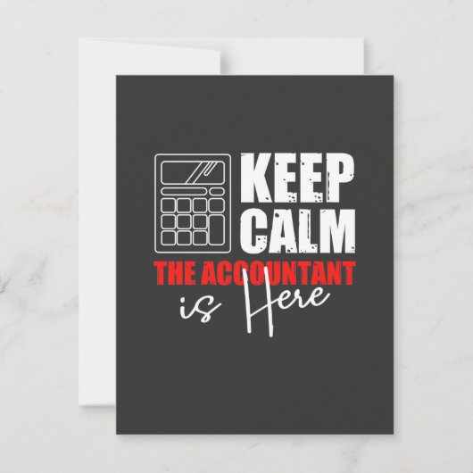 会計士が来た サンキューカード (正面)