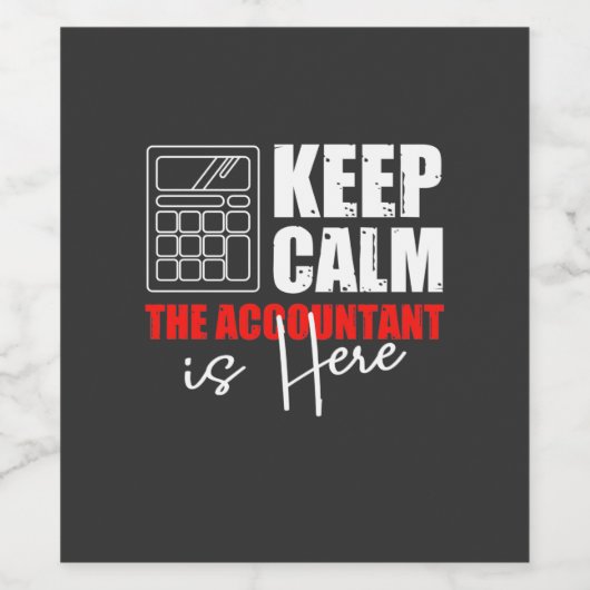 会計士が来た ワインラベル (シングルラベル)