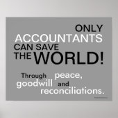 会計士だけの有名な引用文ポスター ポスター (正面)