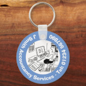 会計士と会計士。 キーホルダー (裏面)