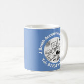 会計士と会計士。 コーヒーマグカップ (正面右)