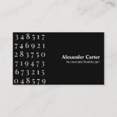 会計士と簿記係のプロフェッショナル財務 名刺 (正面)