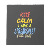 会計士にはそのための表計算シートがある ノートパッド (正面)