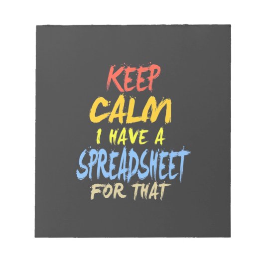 会計士にはそのための表計算シートがある ノートパッド (正面)