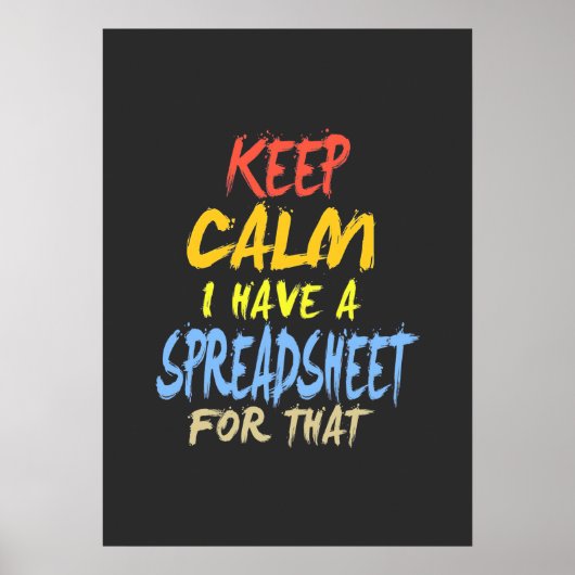 会計士にはそのための表計算シートがある ポスター (正面)