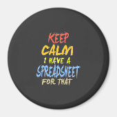 会計士にはそのための表計算シートがある マグネット (正面)