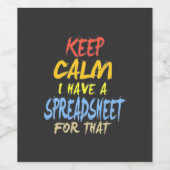 会計士にはそのための表計算シートがある ワインラベル (シングルラベル)