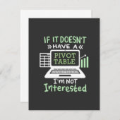 会計士にピボットテーブルがある サンキューカード (正面/裏面)