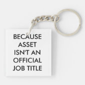 会計士のためのギフト キーホルダー (裏面)