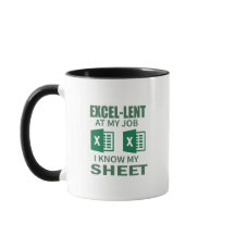 会計士のための面白いExcelスプレッドシートのコーヒーマグ