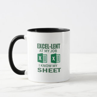 会計士のための面白いExcelスプレッドシートのコーヒーマグ マグカップ