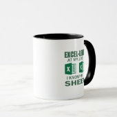 会計士のための面白いExcelスプレッドシートのコーヒーマグ マグカップ (正面右)
