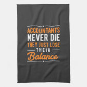 会計士のバランス キッチンタオル (縦)