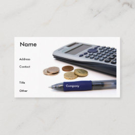 会計士のプロフィールカード 名刺