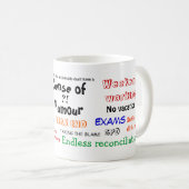 会計士のユーモアのセンス?!(英国) コーヒーマグカップ (正面右)