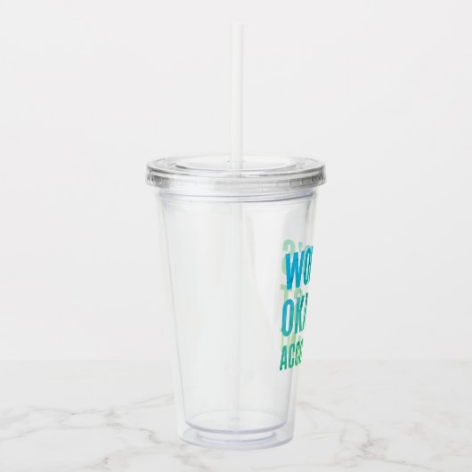 会計士の世界のオカイストノベルティ アクリルタンブラー (右)