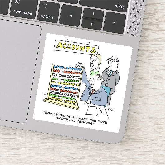 会計士の仕事でアバカスを使用。おもしろい シール (詳細)