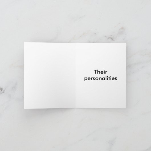 会計士の冗談の挨拶状 カード (内部)