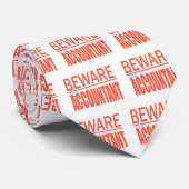 会計士の印のタイの用心して下さい ネクタイ (ロール)