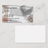 会計士の名刺の背景 名刺 (正面/裏面)