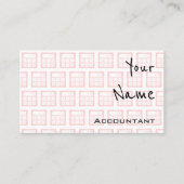 会計士の名刺を"エコーします" 名刺 (正面)