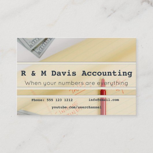 会計士の名刺 名刺 (裏面)