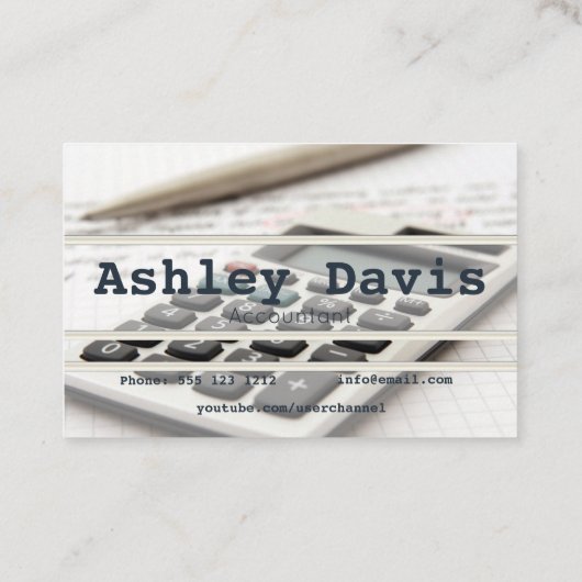 会計士の名刺 名刺 (裏面)